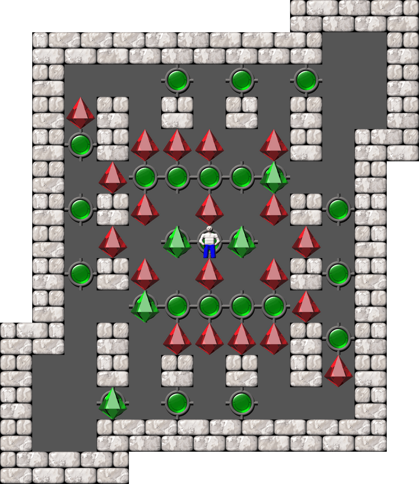 Sokoban Secundus gradus ad Olympo level 50